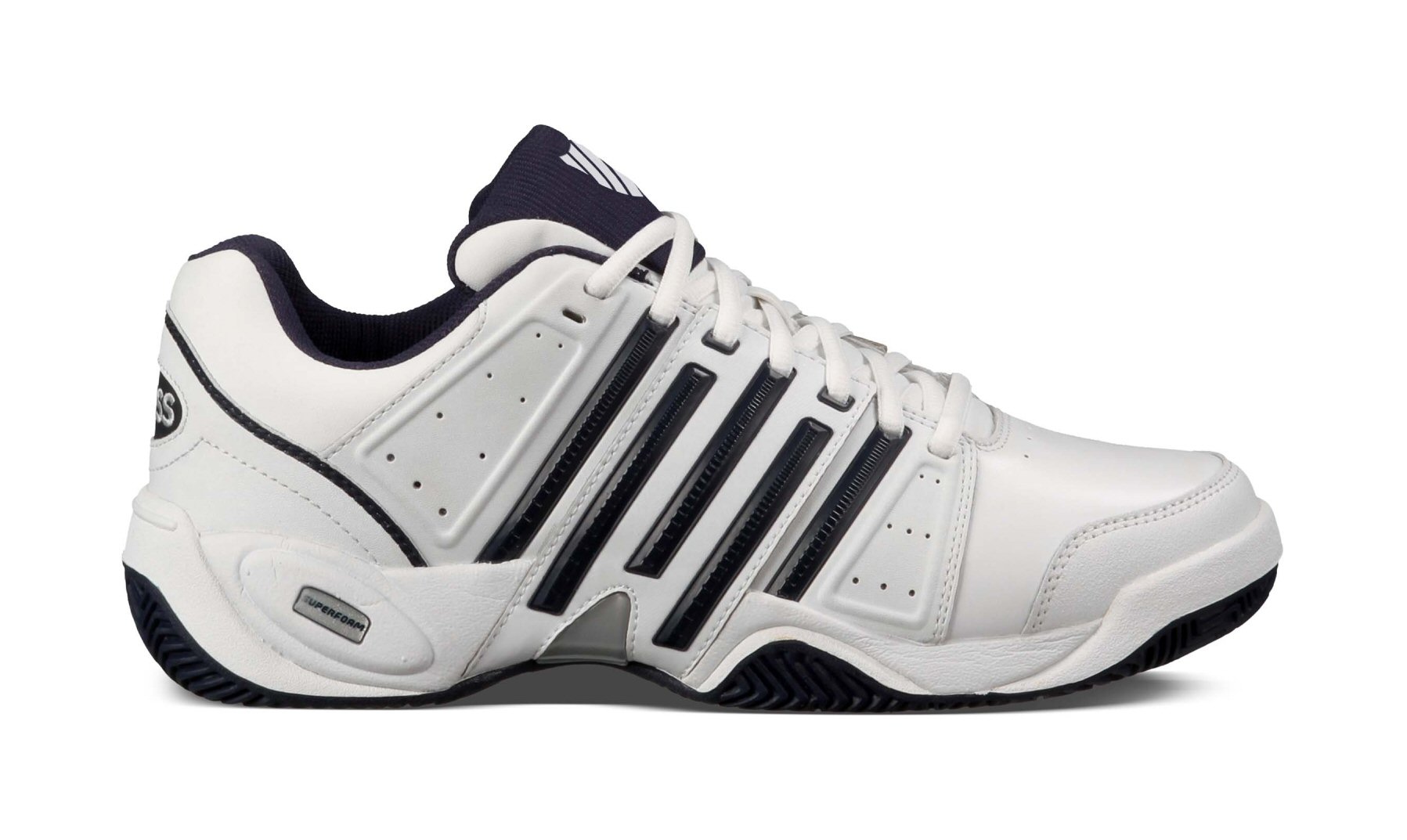redactioneel Dubbelzinnigheid Uitlijnen K - Swiss 100% Tennis Men´s White/Navy/Silver | Classic Sport Shoes